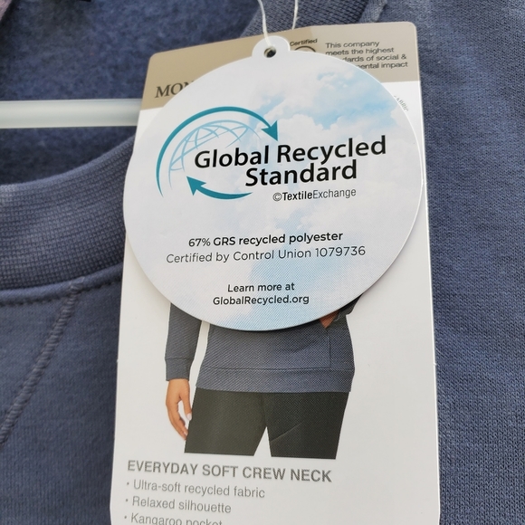 NWT Mondetta Ladies' Knit Fleece Pullover Crewneck Sweatshirt Size S - Picture 4 of 5